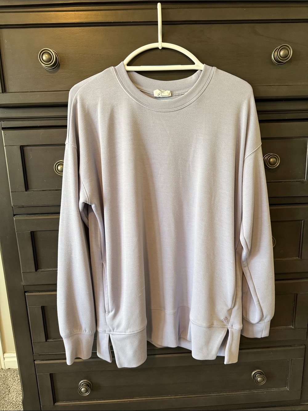 Women's Lavender Relaxed Crewneck Sweatshirt